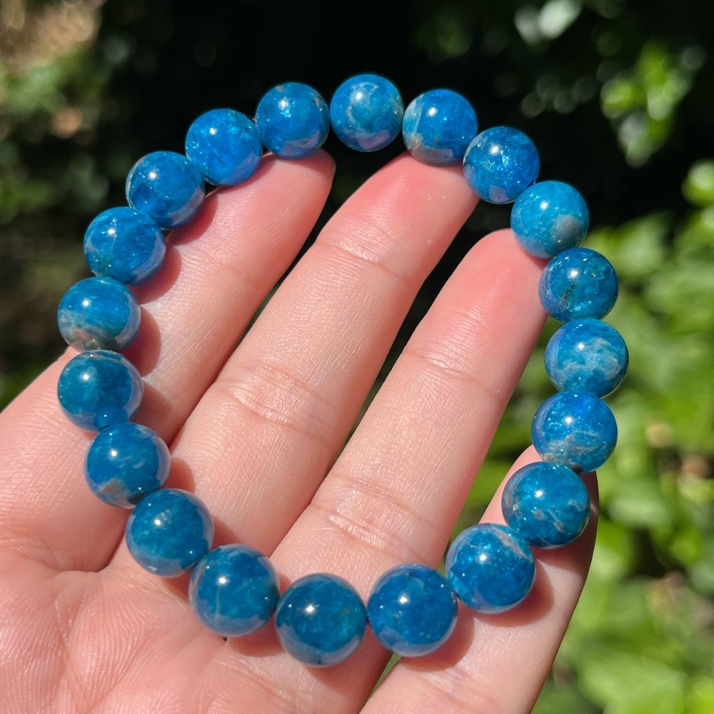 10mm pretty stretchable‎ apatite bracelet
